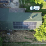 Fotowoltaika na dachu budynku realizacja biała nizna 5,76 kWp
